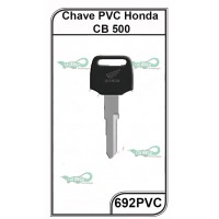 Chave Moto PVC Honda CB500 G 692 - 692PVC - PACOTE COM 5 UNIDADES
